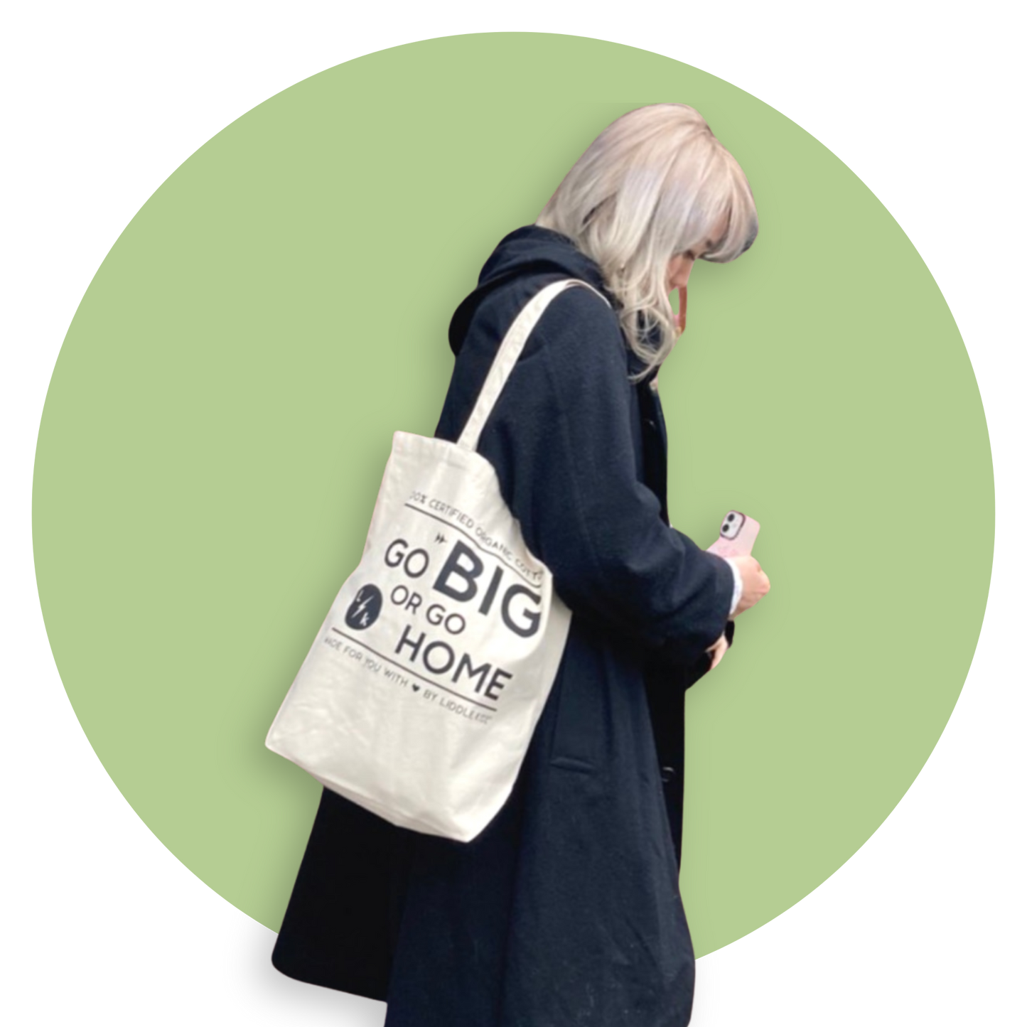 【選べるメッセージ②】オリジナルトートバッグ＆バッジ３つセット